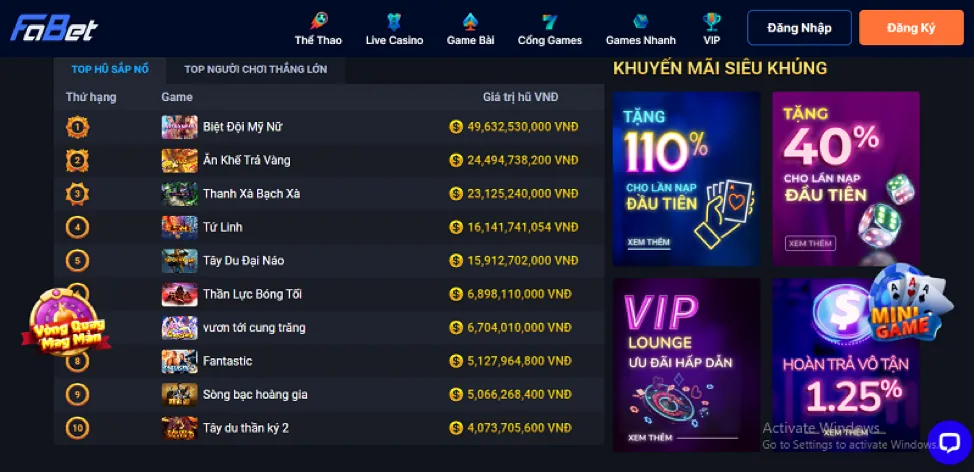 Thưởng Nạp Lại Hàng Ngày T4WBET